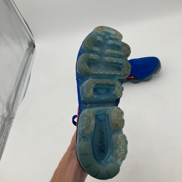 Nike Air VaporMax Flyknit 2 Racer Blue Orange 942842-400 Men’s Size 10 - Picture 9 of 15